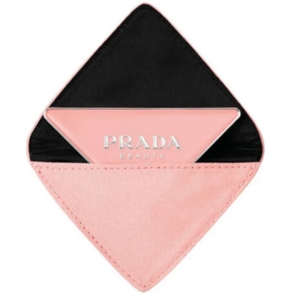 💯 Authentic Prada Black and pink mirror set Elegant Accessory